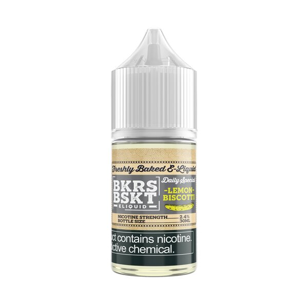 BKRS BSKT Salt - Lemon Biscotti 30mL