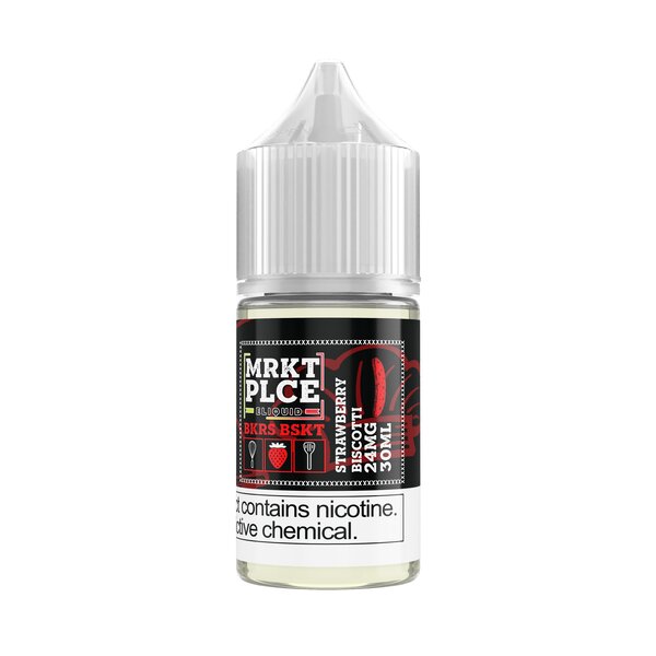 BKRS BSKT Salt - Strawberry Biscotti 30mL