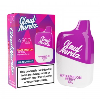 Cloud Nurdz 4500 Disposable 0% NICOTINE FREE - Watermelon Berry