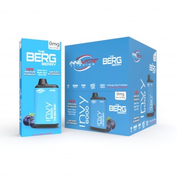 Invy 6000 Disposable 0mg NICOTINE FREE - The Berg Berry Invy 6000 Disposable 0mg NICOTINE FREE - The Berg Berry