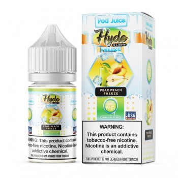 Hyde Pod Juice Synthetic Salts - Pear Peach Freeze 30mL Hyde Pod Juice Synthetic Salts - Pear Peach Freeze 30mL