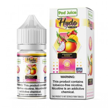 Hyde Pod Juice Synthetic Salts - Strawberry Mango DragonFruit 30mL Hyde Pod Juice Synthetic Salts - Strawberry Mango DragonFruit 30mL