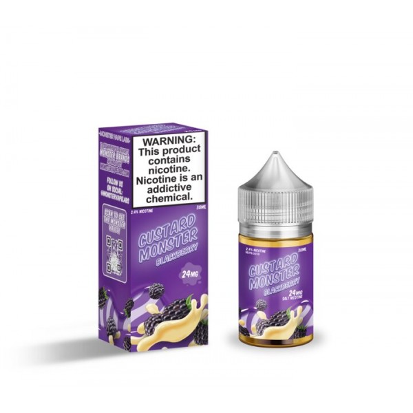 Custard MONSTER Synthetic Salt - Blackberry 30mL