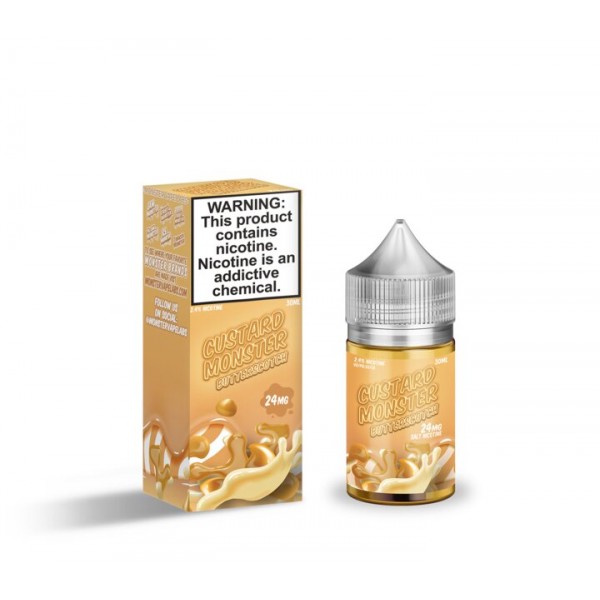 Custard MONSTER Synthetic Salt - Butterscotch 30mL