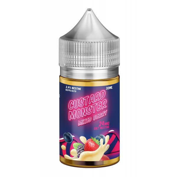 Custard MONSTER Synthetic Salt - Mixed Berry 30mL