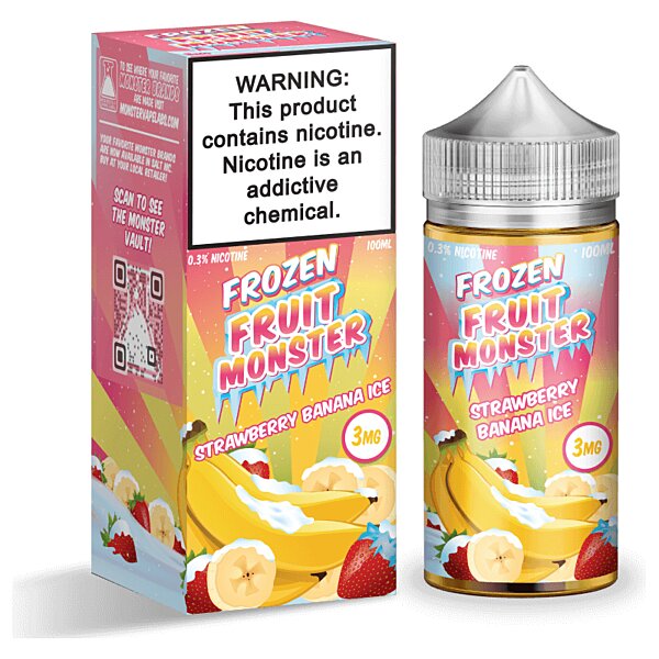 Frozen Fruit MONSTER Synthetic - Strawberry Banana Ice 100mL