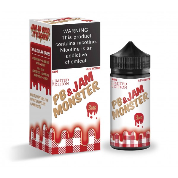 Jam MONSTER Synthetic - PB & Jam Strawberry 100mL