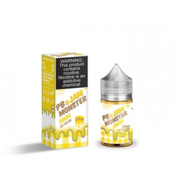 Jam MONSTER Synthetic Salt - PB & Jam Banana 30mL Jam MONSTER Synthetic Salt - PB & Jam Banana 30mL
