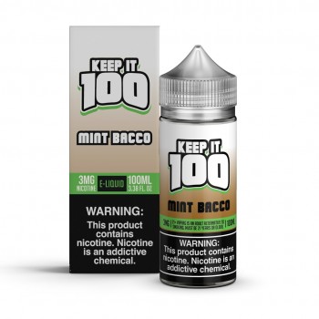 Keep It 100 Synthetic - Mint Bacco 100mL Keep It 100 Synthetic - Mint Bacco 100mL
