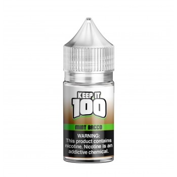 Keep It 100 Synthetic Salt - Mint Bacco 30mL Keep It 100 Synthetic Salt - Mint Bacco 30mL