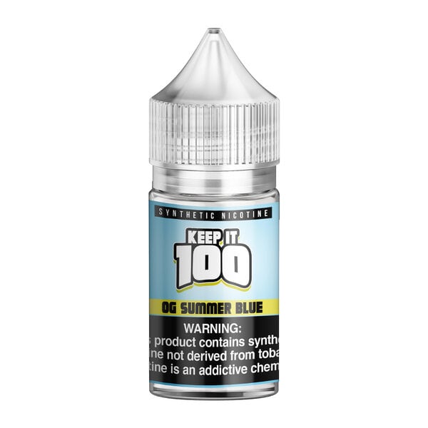 Keep It 100 Synthetic Salt - Summer Blue 30mL 30mg (OG Summer Blue)