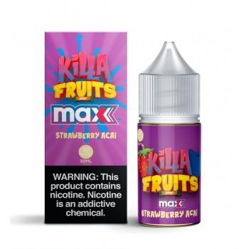Killa Fruits MAX Salts - Strawberry Acai 30mL Killa Fruits MAX Salts - Strawberry Acai 30mL