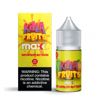 Killa Fruits MAX Salts - Watermelon Nectarine 30mL Killa Fruits MAX Salts - Watermelon Nectarine 30mL