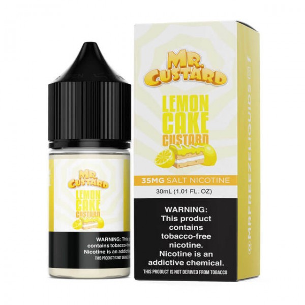 Mr. Custard Synthetic Salt - Lemon Cake Custard 30mL