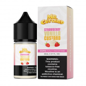 Mr. Custard Synthetic Salt - Strawberry Vanilla Custard 30mL Mr. Custard Synthetic Salt - Strawberry Vanilla Custard 30mL