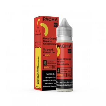 Pacha Mama Synthetic - Blood Orange Banana Gooseberry 60mL Pacha Mama Synthetic - Blood Orange Banana Gooseberry 60mL