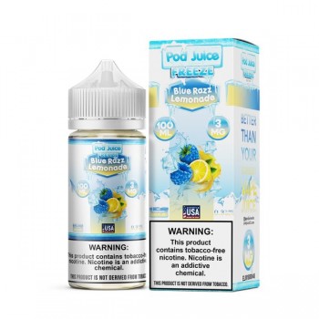 Pod Juice Synthetic - Blue Razz Lemonade Freeze 100mL Pod Juice Synthetic - Blue Razz Lemonade Freeze 100mL