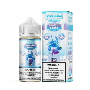 Pod Juice Synthetic - Blue Razz Slushy Freeze 100mL Pod Juice Synthetic - Blue Razz Slushy Freeze 100mL