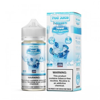 Pod Juice Synthetic - Jewel Mint Sapphire Freeze 100mL Pod Juice Synthetic - Jewel Mint Sapphire Freeze 100mL