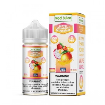 Pod Juice Synthetic - Mango Strawberry Dragonfruit 100mL Pod Juice Synthetic - Mango Strawberry Dragonfruit 100mL