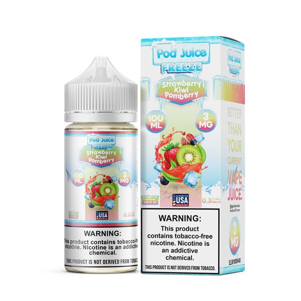 Pod Juice Synthetic - Strawberry Kiwi Pomberry Freeze 100mL