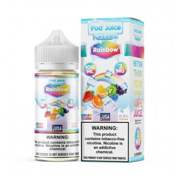 Pod Juice Synthetic - Rainbow Freeze 100mL Pod Juice Synthetic - Rainbow Freeze 100mL