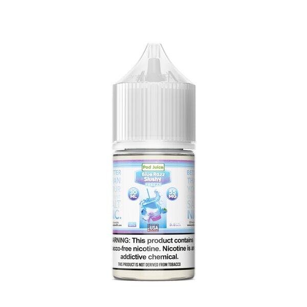 Pod Juice Synthetic Salt - Blue Razz Slushy Freeze 30mL