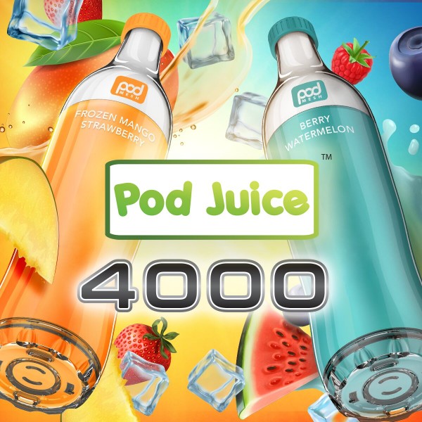 Pod FLO 4000 MESH Disposable 5.5% by Pod Juice Adjustable Airflow