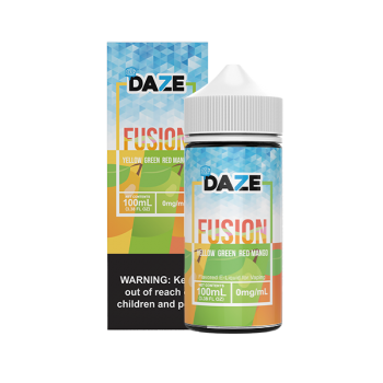 Daze Fusion Synthetic - Yellow Green Red Mango ICED 100mL Daze Fusion Synthetic - Yellow Green Red Mango ICED 100mL
