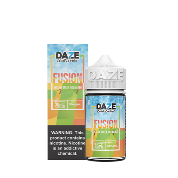 Daze Fusion Synthetic Salt - Yellow Green Red Mango ICED 30mL