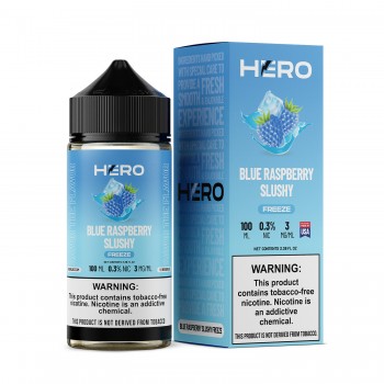 Hero Synthetic - Blue Raspberry Slushy FREEZE 100mL Hero Synthetic - Blue Raspberry Slushy FREEZE 100mL