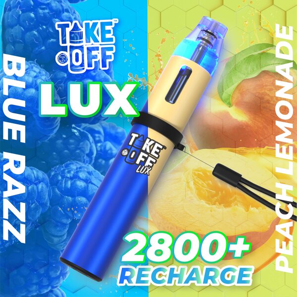 Take Off LUX V2 Disposable 5% Rechargeable 2800+ Puff (Master Case of 200)