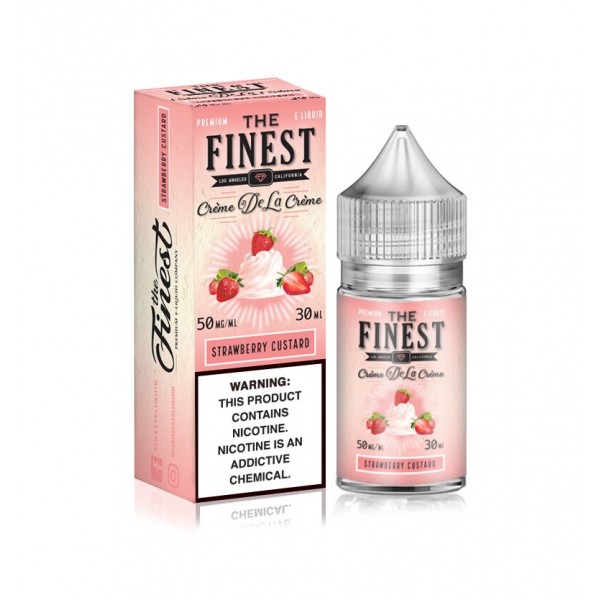 The Finest Creme De La Creme Salt Nic - Strawberry Custard 30mL