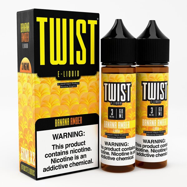 Twist E-liquids - Banana Amber 2x60mL (Previously Banana Oatmeal Cookie)