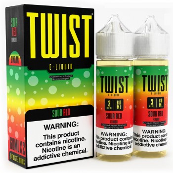 Twist E-liquids - Sour Red 2x60mL (Previously Sweet & Sour) Twist E-liquids - Sour Red 2x60mL (Previously Sweet & Sour)