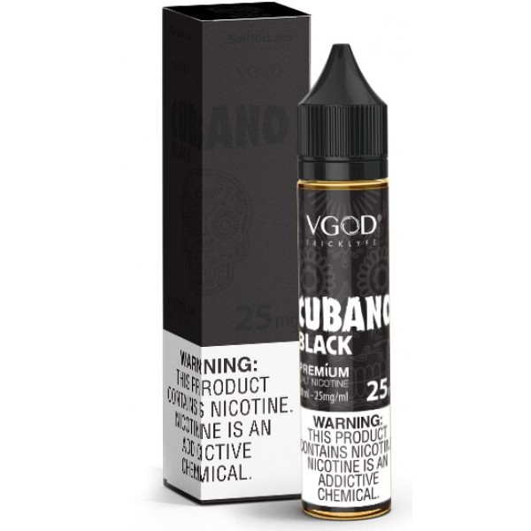 Salt Nic Labs by VGOD - Cubano Black 30mL