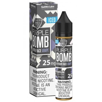 Salt Nic Labs by VGOD - Iced Purple Bomb 30mL Salt Nic Labs by VGOD - Iced Purple Bomb 30mL