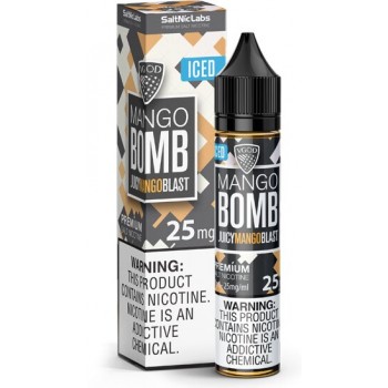 Salt Nic Labs by VGOD - Iced Mango Bomb 30mL Salt Nic Labs by VGOD - Iced Mango Bomb 30mL