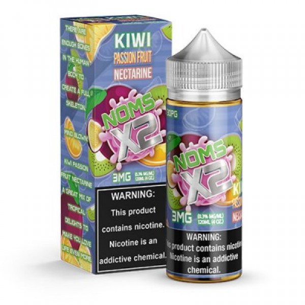 Noms X2 Kiwi Passion Fruit Nectarine 120mL by Lotus