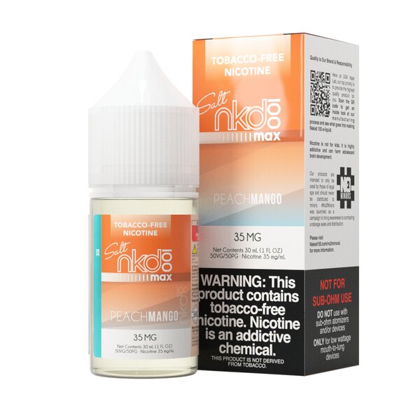 Naked 100 Max Synthetic Salt - Peach Mango Ice 30mL