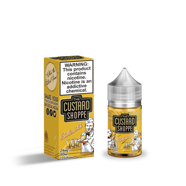 The Custard Shoppe Salt - Butterscotch 30mL