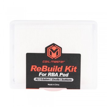 Coil Master ReBuild Kit for RBA Pod (0.6Ω) Coil Master ReBuild Kit for RBA Pod (0.6Ω)