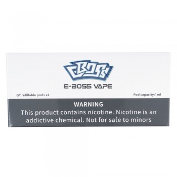 E Boss GT Replacement Pods 4pk E Boss GT Replacement Pods 4pk