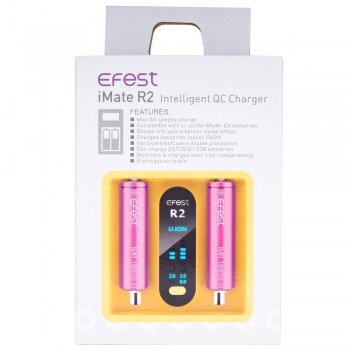 Efest iMate R2 Intelligent QC Charger Efest iMate R2 Intelligent QC Charger