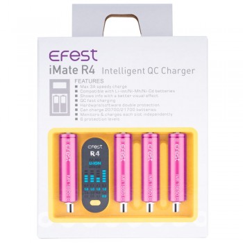 Efest iMate R4 Intelligent QC Charger Efest iMate R4 Intelligent QC Charger