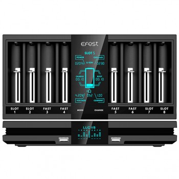 EFest LUC V8 Double Screen Fast Charger EFest LUC V8 Double Screen Fast Charger