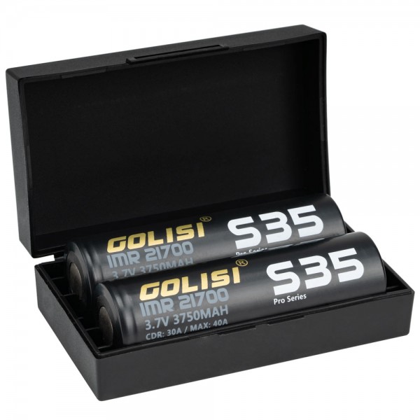 GOLISI IMR S35 Pro-Series 21700 3750mAh 30A 2 Pack Batteries