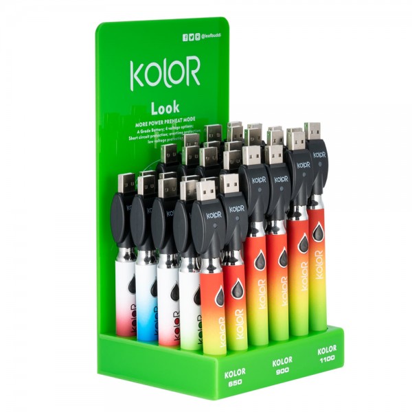 Leaf Buddi Kolor Look Battery Display 30ct