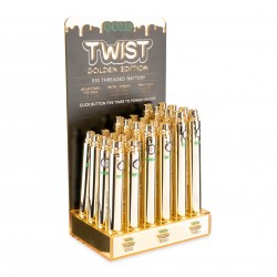 OOZE Twist Battery Golden Edition Display - 24 Count