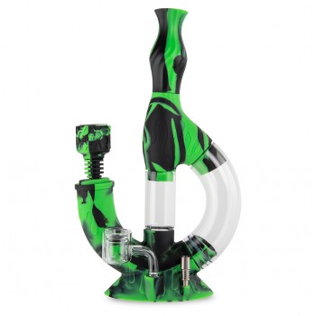OOZE Echo Silicone Glass Water Pipe & Nectar Collector OOZE Echo Silicone Glass Water Pipe & Nectar Collector